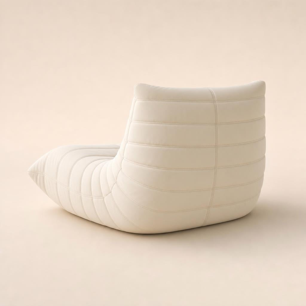 Sillón Nube crema, vista trasera