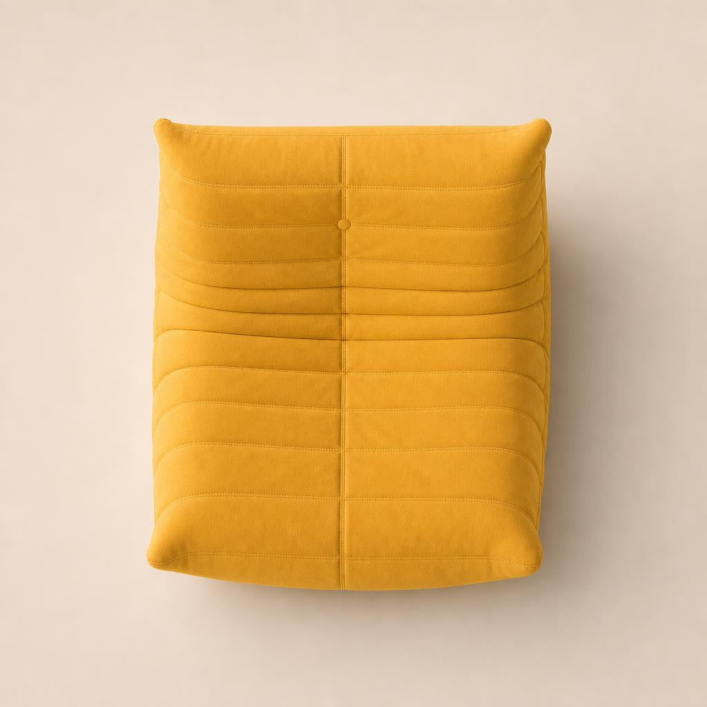 Sillón Nube amarillo, vista desde arriba