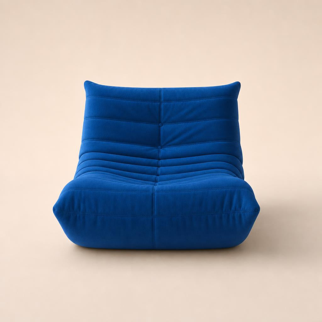 Sillón Nube azul oscuro, vista frontal