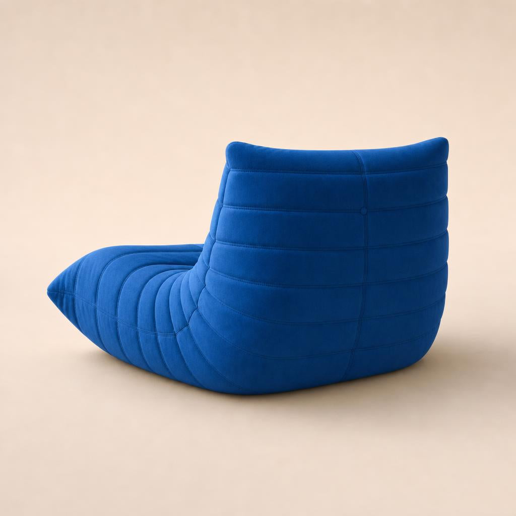 Sillón Nube azul oscuro, vista trasera